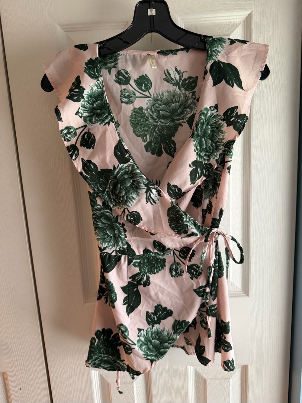 Wrap Blouse with floral design
